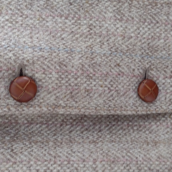 Vintage John Alexander Harris Tweed Woven Sports Coat Scottish Wool - Picture 3 of 13